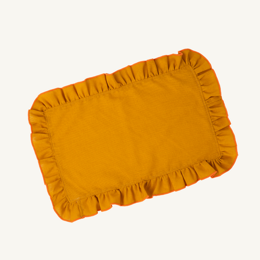 ruffled placemat golden sand