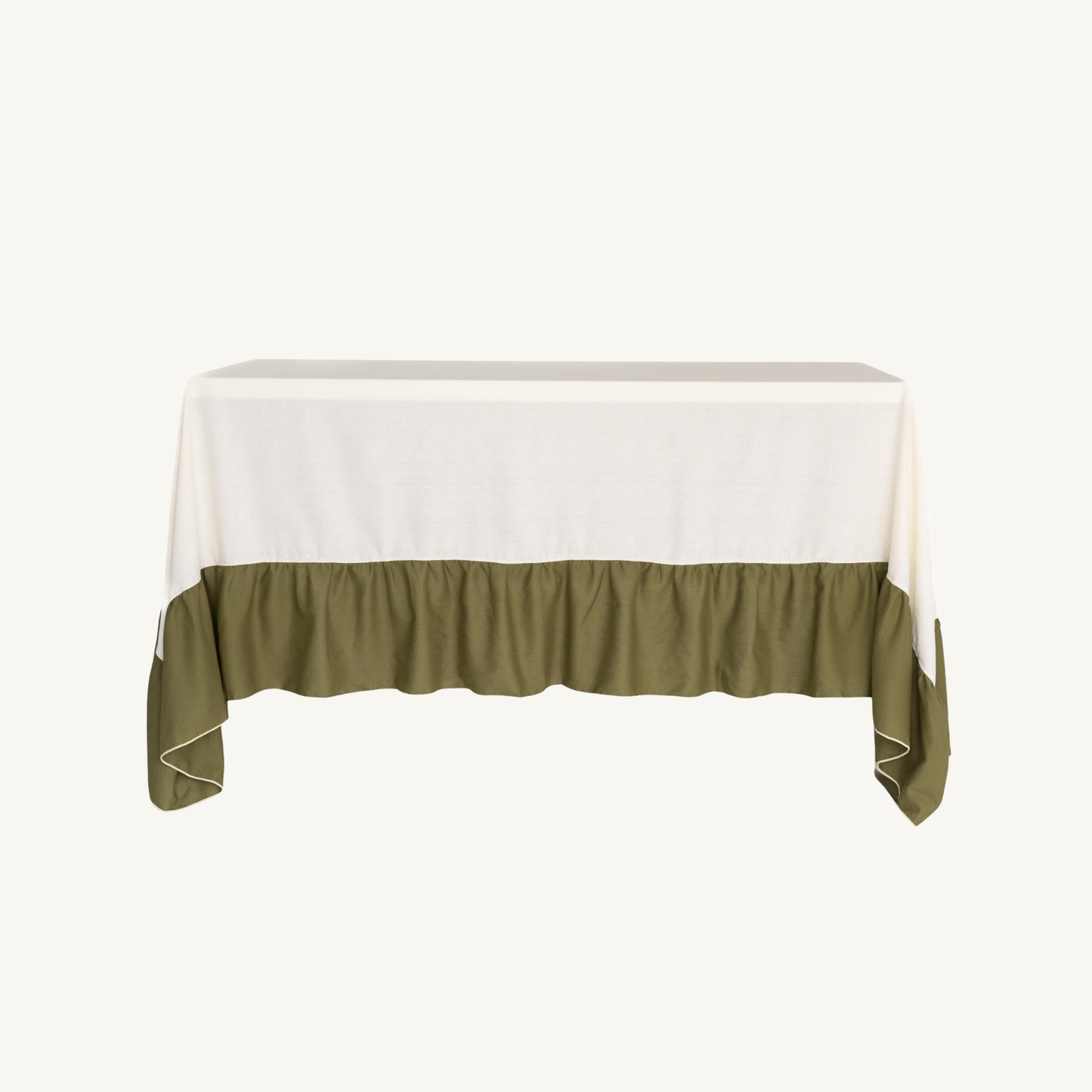 ruffled tablecloth - 250cm x 160cm