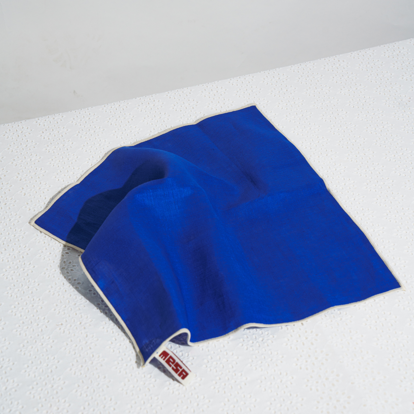 100% linen napkin royal blue